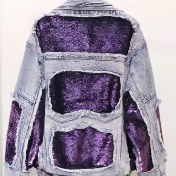 Dolls Kill Street Style Sequin Jacket - Picture 3 of 5